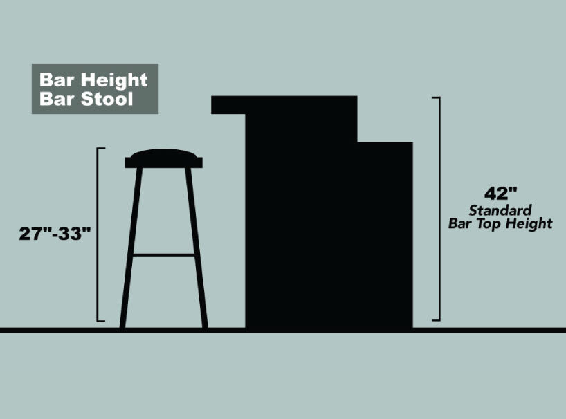Bar Height Bar Stool. 27in-33in. 42in Standard Bar top Height.