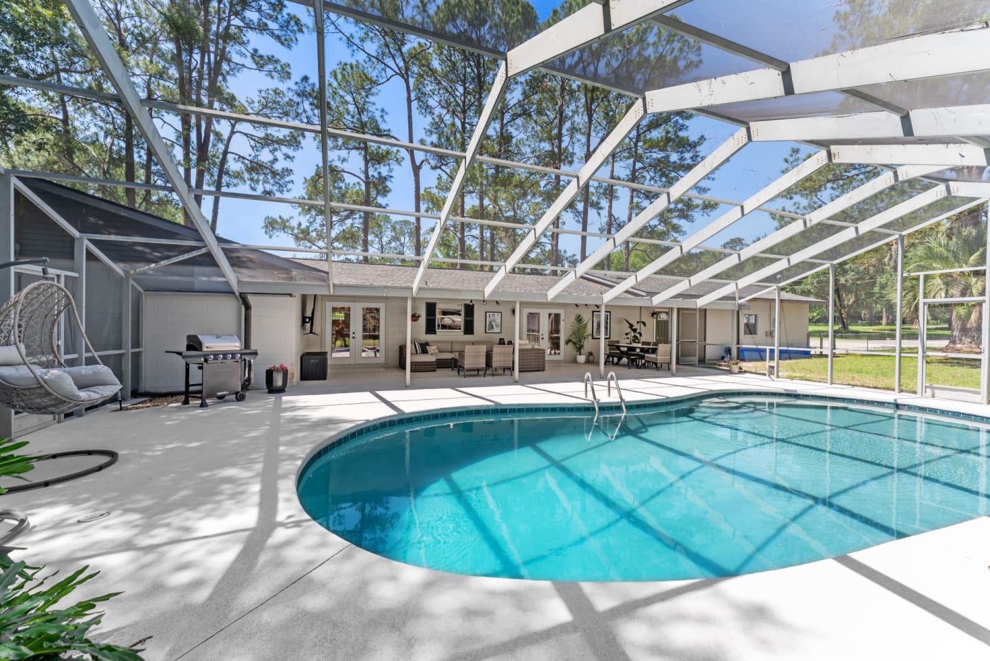 Pool and patio shot at Kelli Bateman's Airbnb