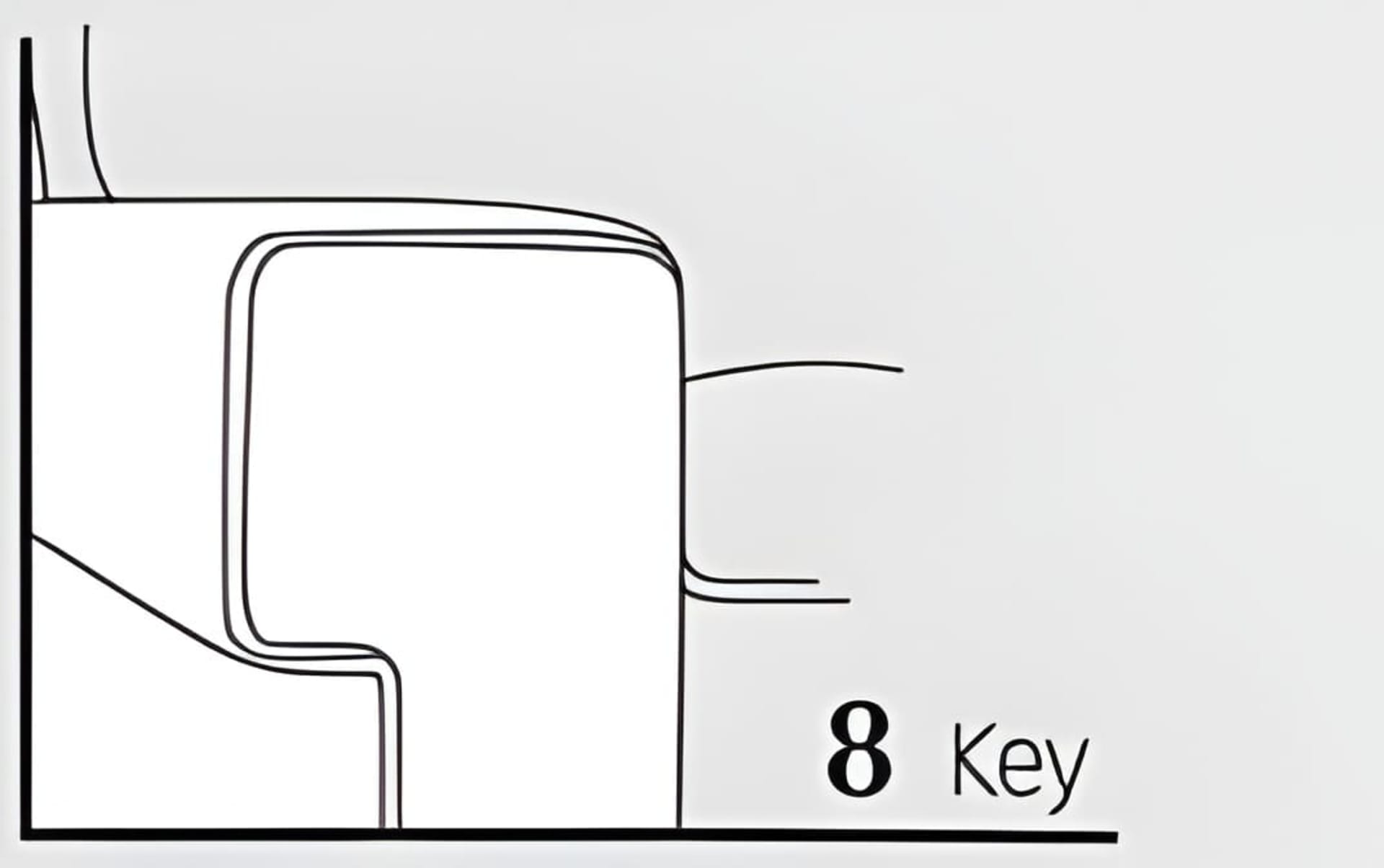 Diagram of types of sofa arms